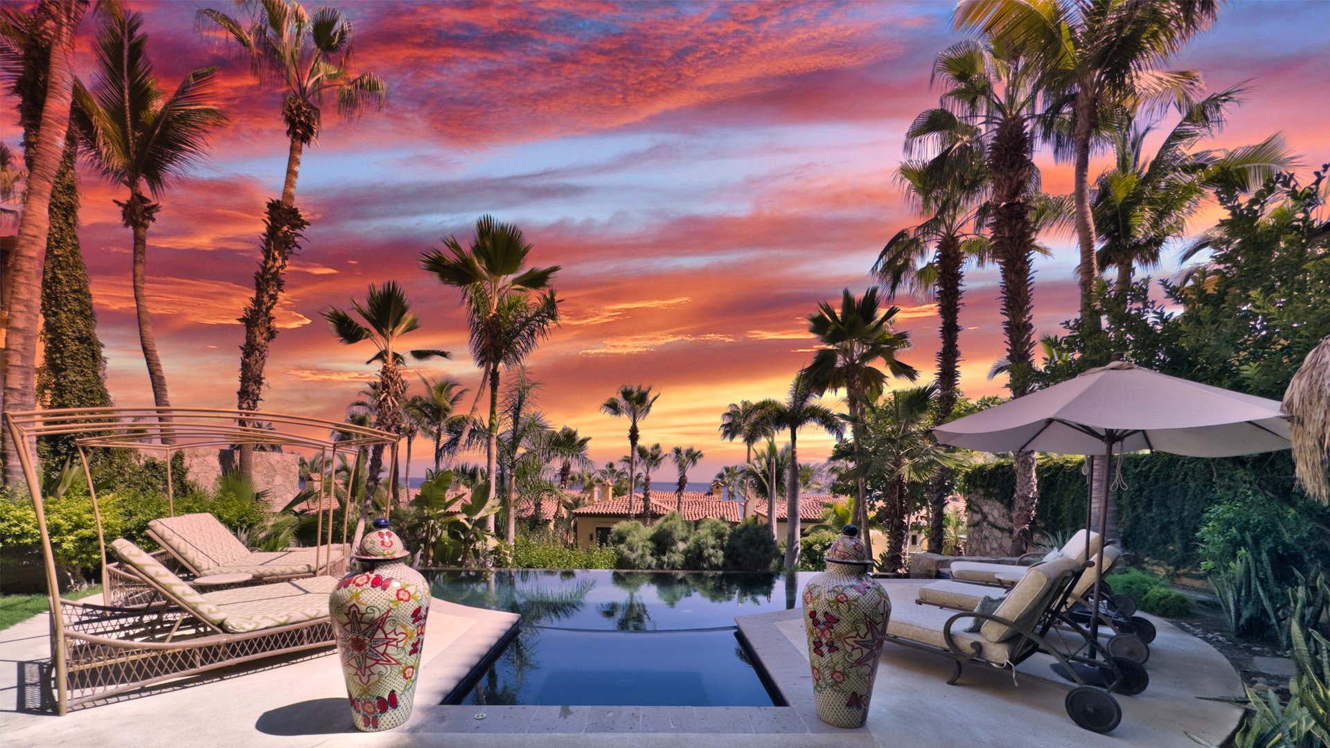 Picture Relaxing Beside Your Private Pool in Cabo San Lucas Reading Your Favourite Book, Cabo San Lucas Villa 1028