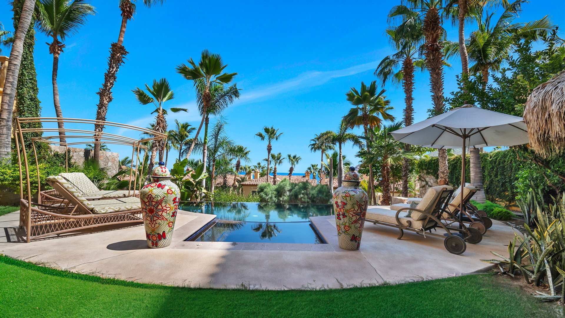 Picture Relaxing Beside Your Private Pool in Cabo San Lucas Reading Your Favourite Book, Cabo San Lucas Villa 1028