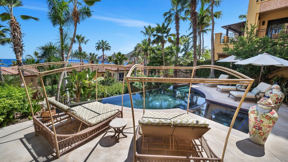 Picture Relaxing Beside Your Private Pool in Cabo San Lucas Reading Your Favourite Book, Cabo San Lucas Villa 1028