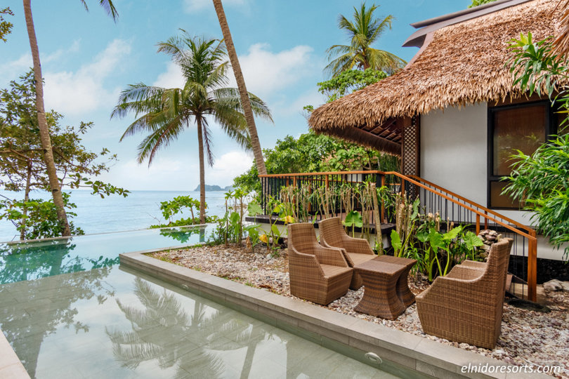 Luxury Beachfront Villa on Pangulasian Island Resort, El Nido Villa 1013