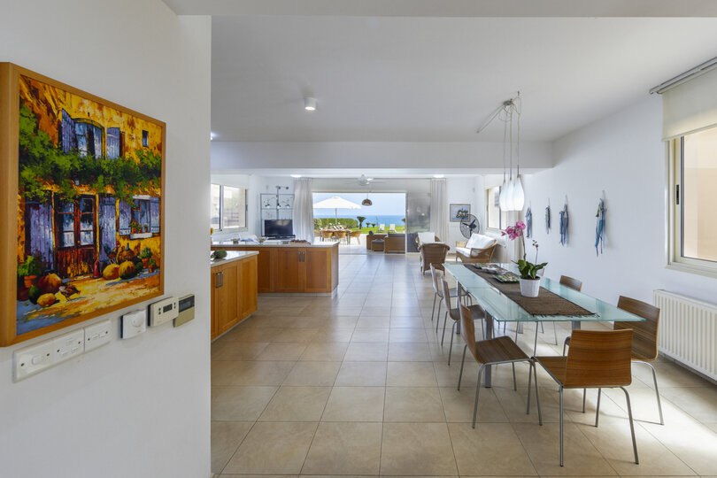 You and Your Family will Love this 5 Star Beachfront Villa, Protaras Villa 1536