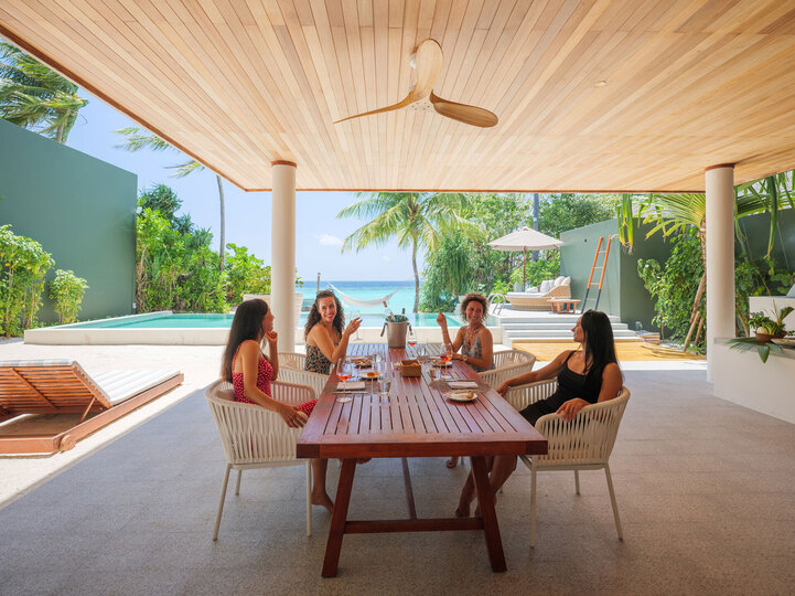 Amilla Beach Residences - 4 Bedroom - Outdoor area and pool