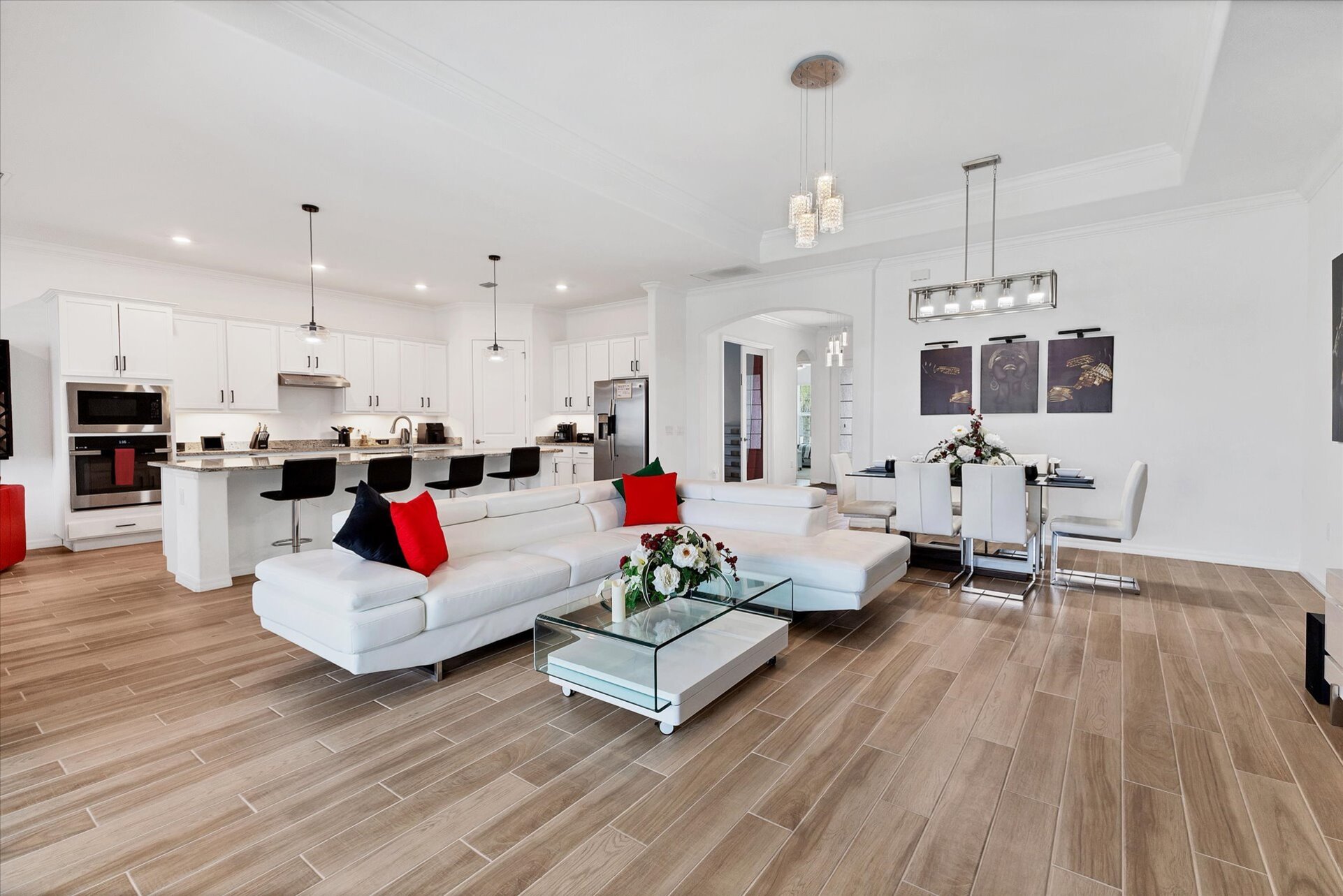 Bright, open living space