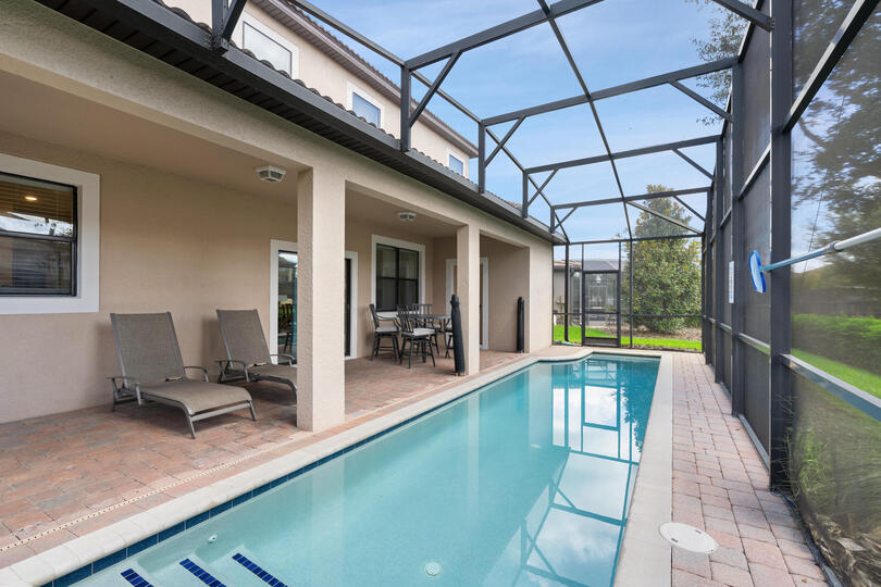 Pool Deck Pool Faces South