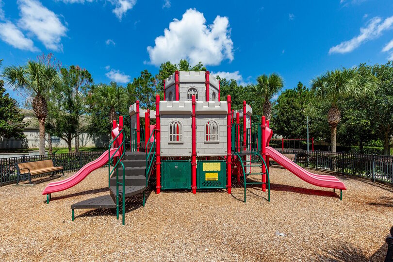 The kids will love their own castle to play on in the community playground