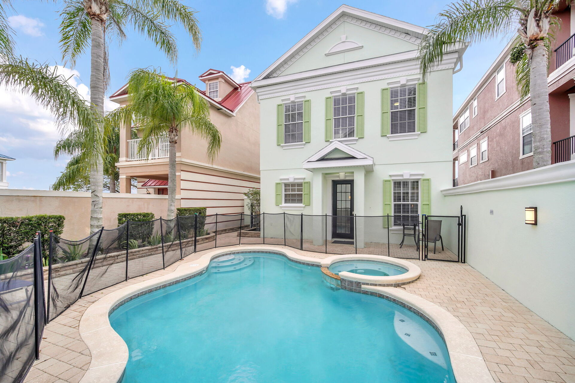 Your pool is very private and a great place for the family to enjoy time together
