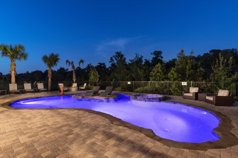 Enjoy your evening by the pool area