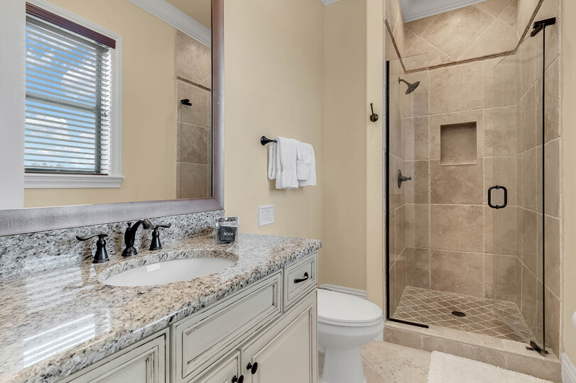 Ensuite bathroom for the superheroes