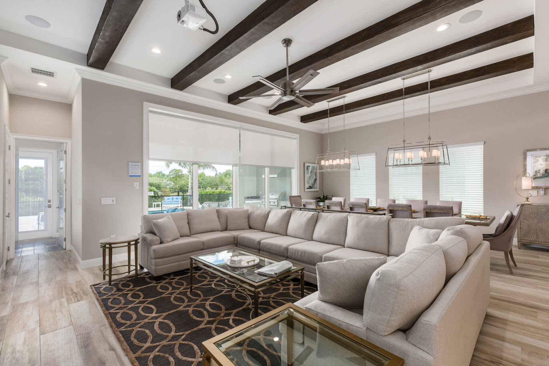 Decorative beamed wood ceilings