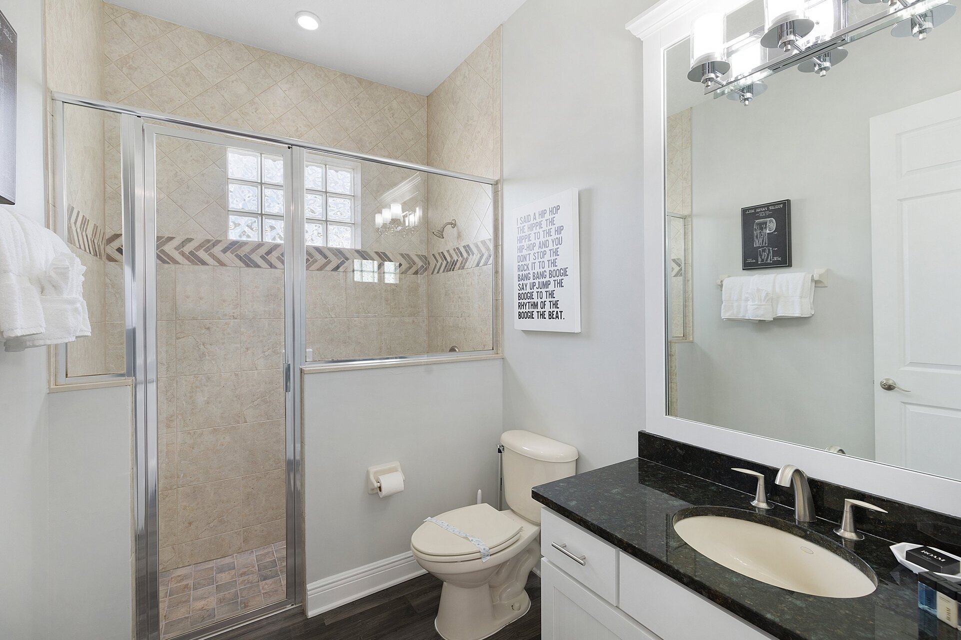 Ground floor bathroom with a walk-in shower