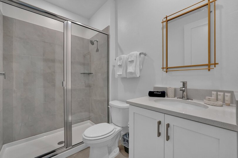 En-suite with walk-in shower
