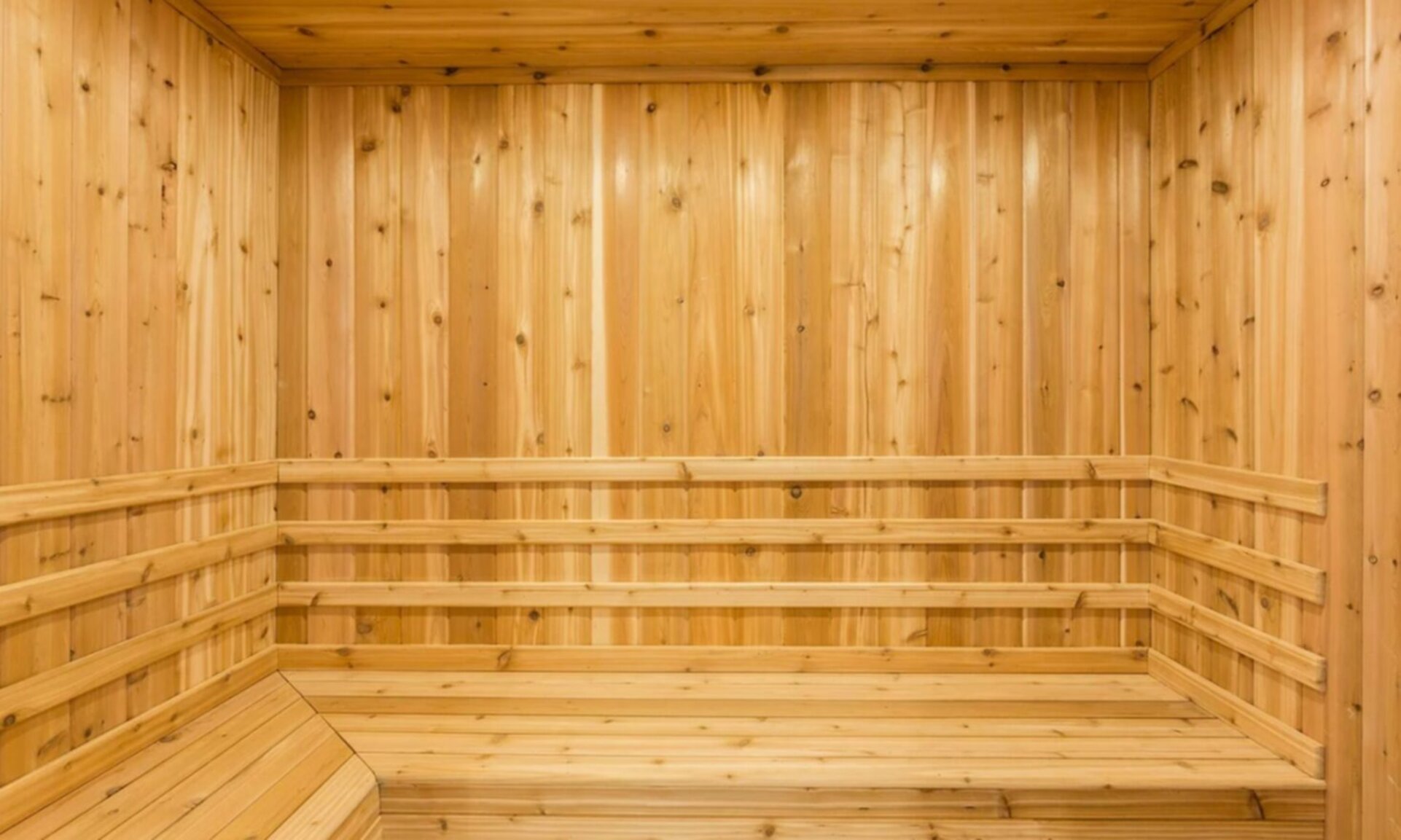 Sit and enjoy your own private sauna room