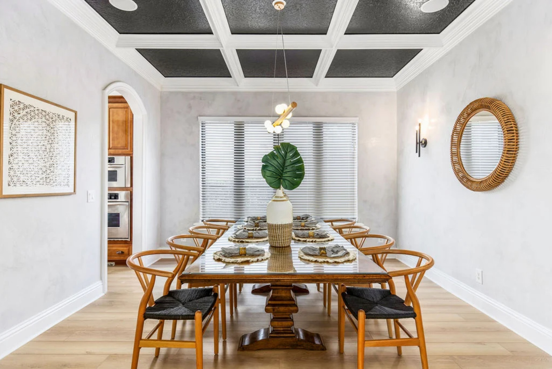This kitchen and dining room layout is perfect for the family vacation