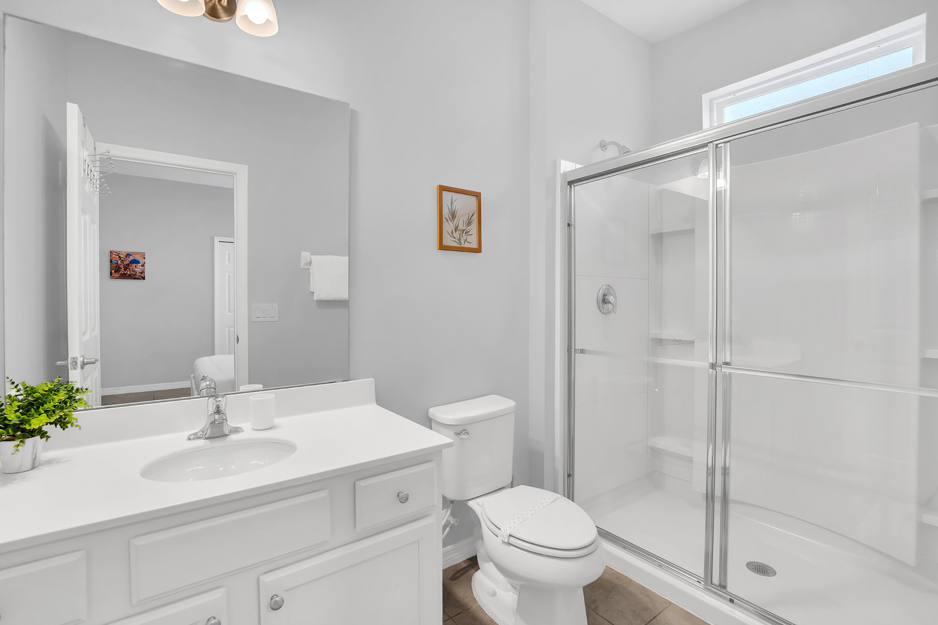 En-suite with walk in shower.