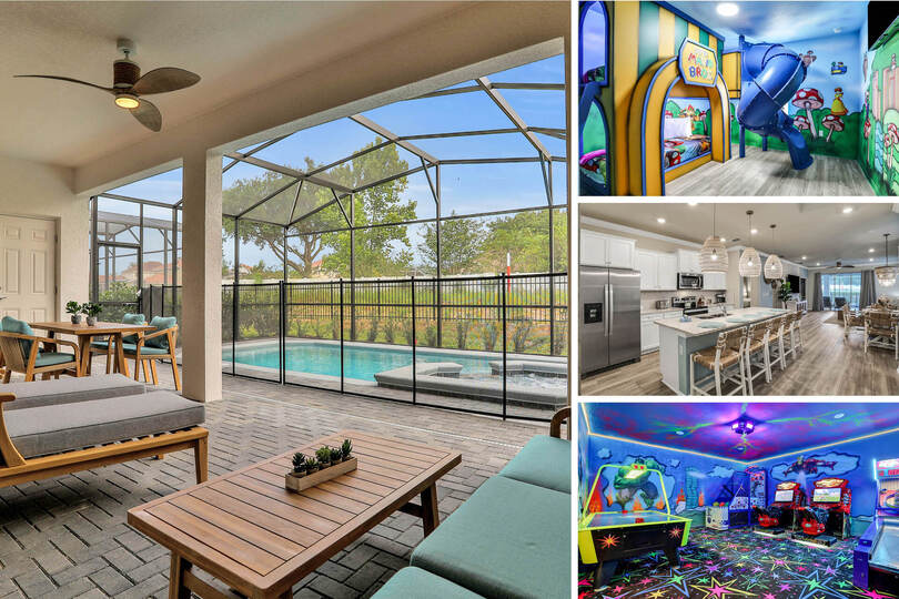 Serene Oasis: 7 Bedroom Villa in Orlando,6668, Davenport, United States