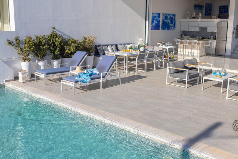 5 Star Villa Elaia Seafront - Panoramic Coastal Escape