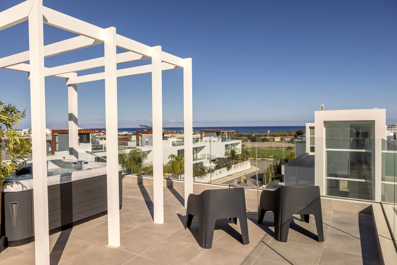 5 Star Villa Protaras Bay View Villa - Panoramic Sea View Retreat.