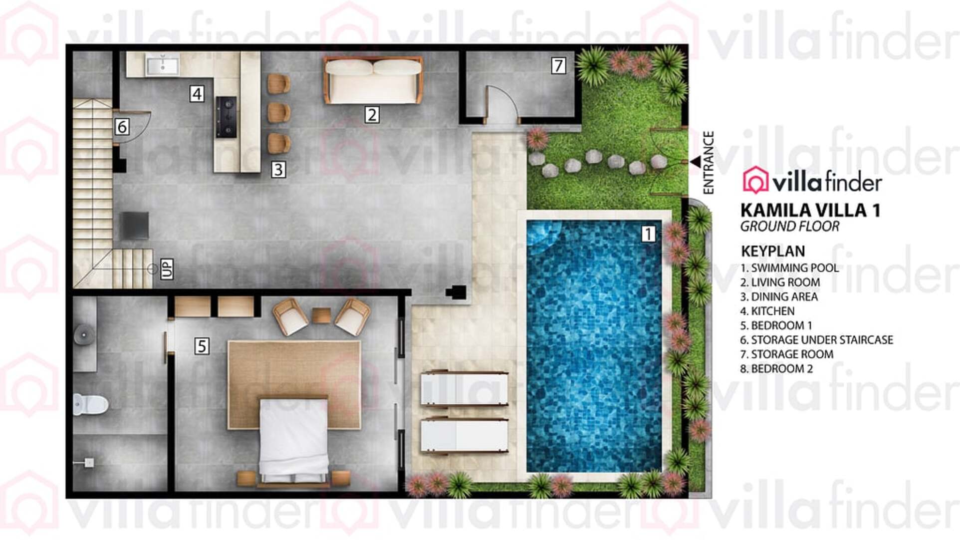 5 Star Kamila Villa 1 – Stylish Seminyak Hideaway
