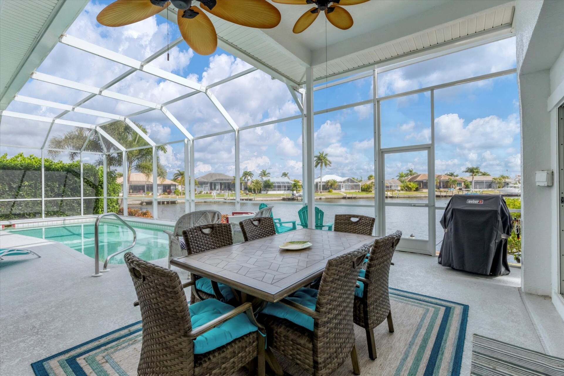 Beautiful, spacious, waterfront home with private pool in Punta Gorda
