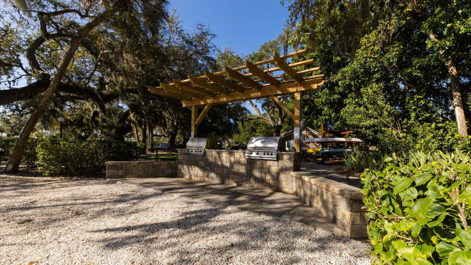 BBQ Area at The Anchorage on Siesta Key