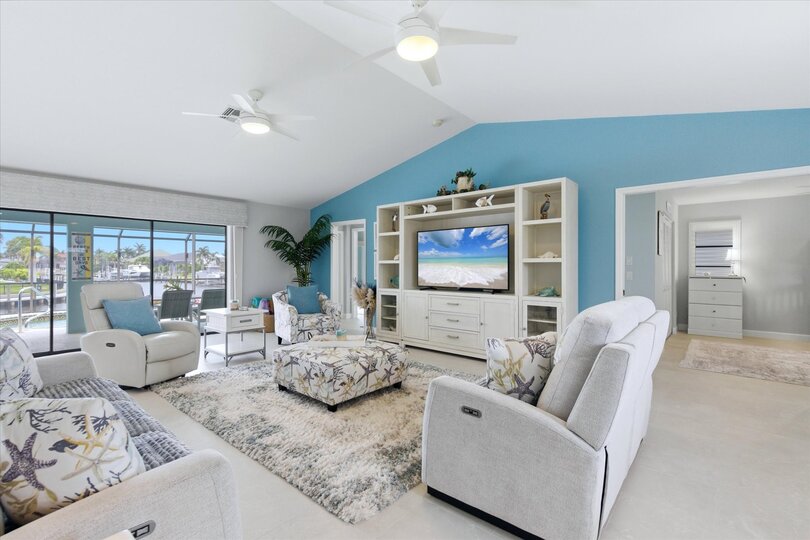 Bright, open living area