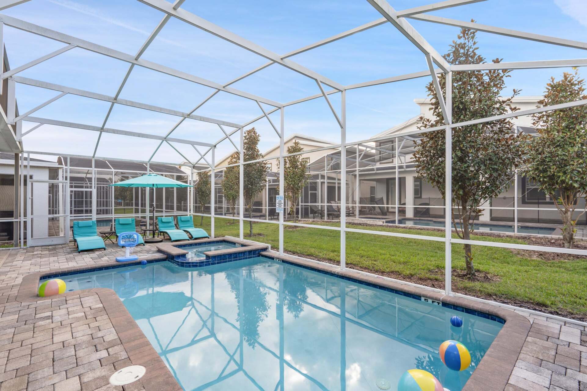 Patio Pool Spa Lounging