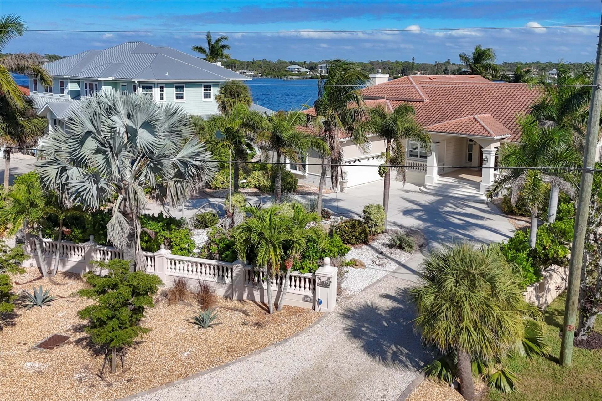 Stunning 5/4 waterfront home with private pool and beach access on Manasota Key island in Englewood, FL