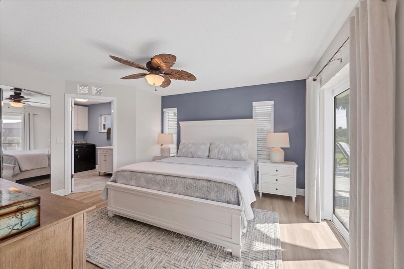 Master King Bedroom with 55" Smart TV and Lanai Access
