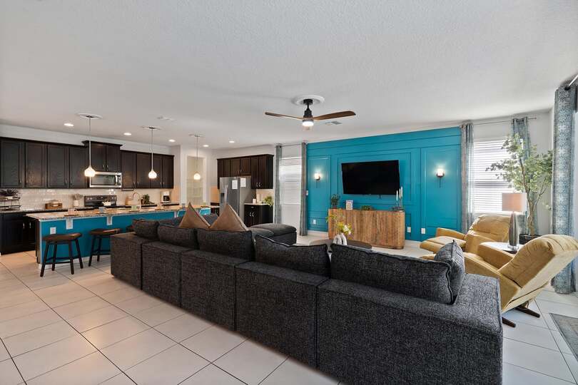 Living Room / Kitchen
65" Roku TV