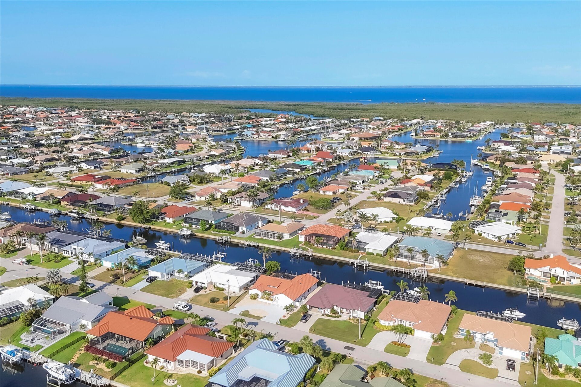 Beautiful 3-Bedroom, 2-Bathroom Canal-front home with Private West facing Pool in Punta Gorda, FL